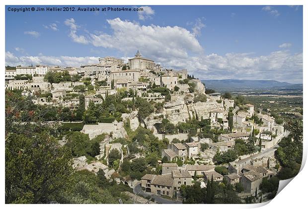 Travel Photography the Luberon Provence France Print by Jim Hellier