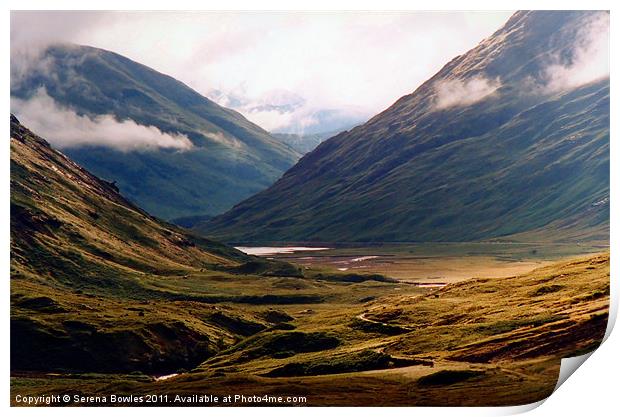 Golden Light in Glencoe Print by Serena Bowles