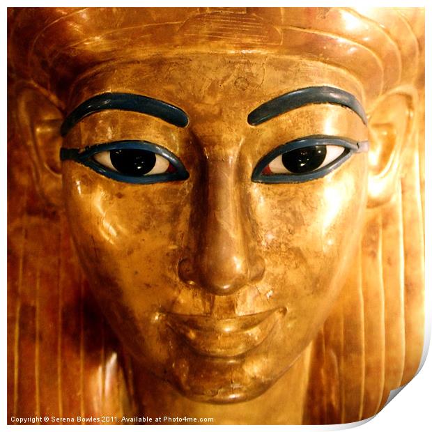 Golden Queen - Egyptian Sarcophagus Print by Serena Bowles