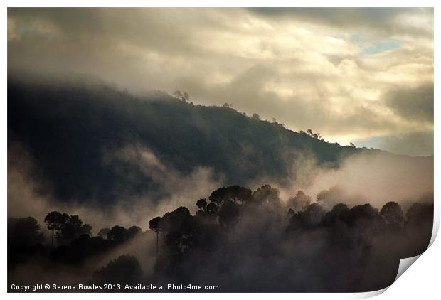 Morning Mist in Nepal Print by Serena Bowles