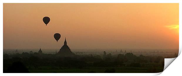 Bagan Panorama Print by Serena Bowles