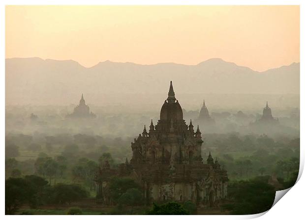 Temples of Bagan Print by Serena Bowles