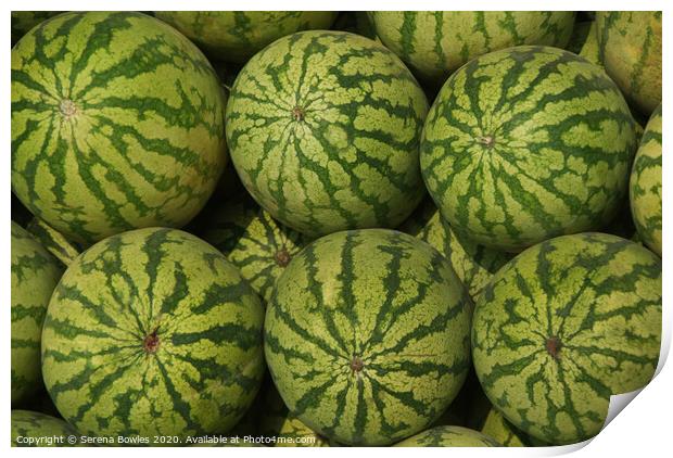 Watermelons for Sale Print by Serena Bowles