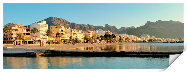 Puerto Pollensa Print by Louise Godwin