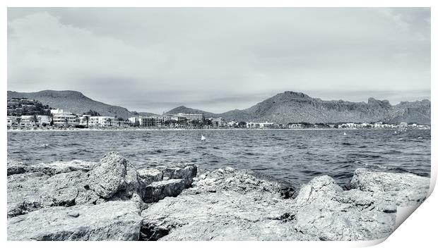 Puerto Pollensa  Print by Louise Godwin