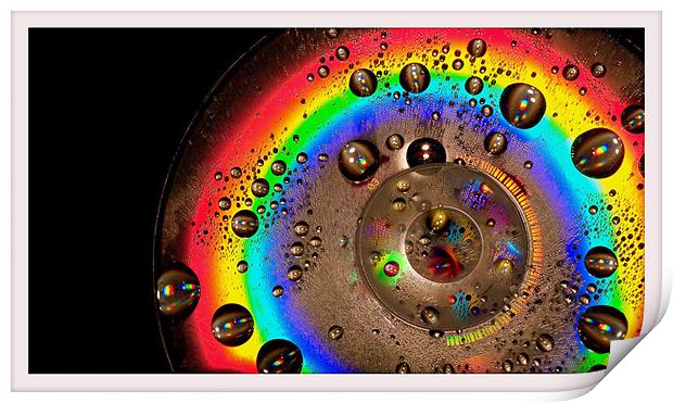 CD Rainbow Print by Louise Godwin
