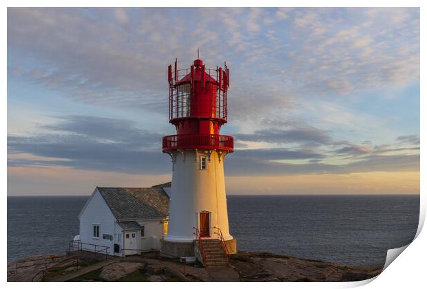 Lindesnes Lighthouse Print by Thomas Schaeffer