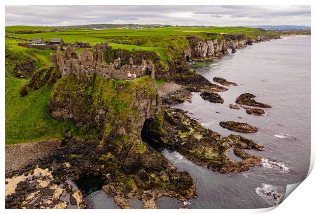 Dunluce Castle Print by Thomas Schaeffer