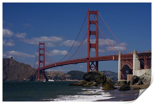 Golden gate Bridge  Print by Thomas Schaeffer