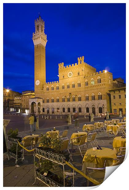 The city hall of Siena  Print by Thomas Schaeffer