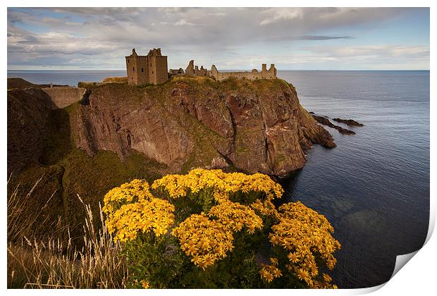 Dunnottar Castle sunset Print by Thomas Schaeffer