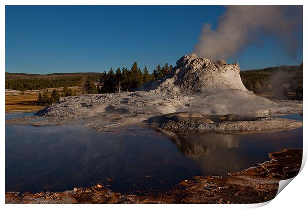 Castle Geyser Print by Thomas Schaeffer