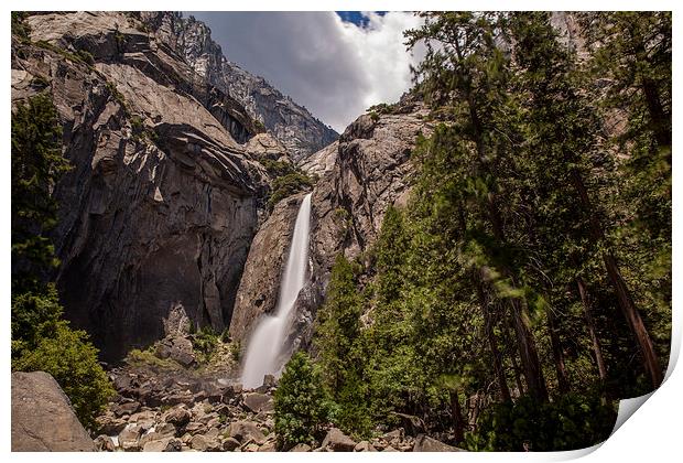 Yosemite Falls Print by Thomas Schaeffer