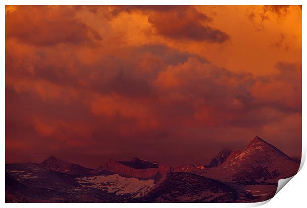 Sunset at Glacier Point Print by Thomas Schaeffer
