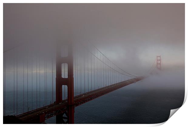 Golden Gate Bridge View from Marin Print by Thomas Schaeffer