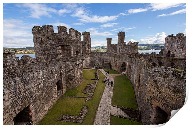Conwy Castle Print by Thomas Schaeffer