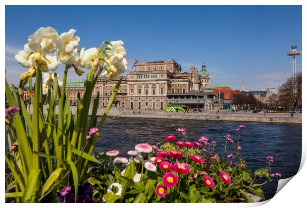 Downtown Stockholm Print by Thomas Schaeffer