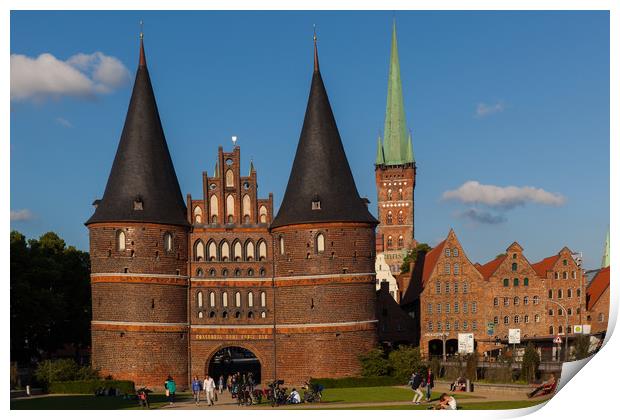 Holstentor Lübeck Print by Thomas Schaeffer