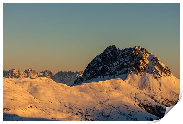 Wildkogel sunrise Print by Thomas Schaeffer