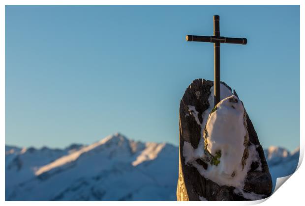 Wildkogel sunrise Print by Thomas Schaeffer