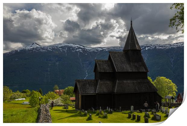 Urnes Stavkirke Print by Thomas Schaeffer