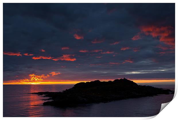 Sunset auf den Lofoten Print by Thomas Schaeffer