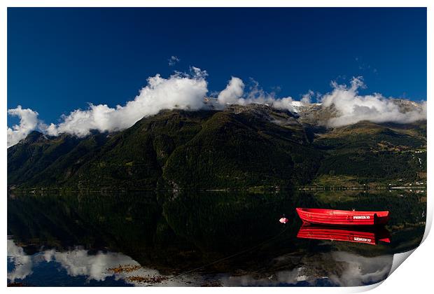 Fjordpanorama Print by Thomas Schaeffer