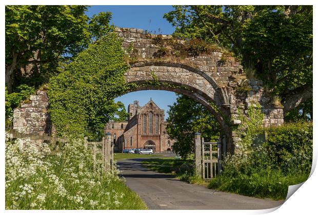 Lanercost Priory Print by Thomas Schaeffer