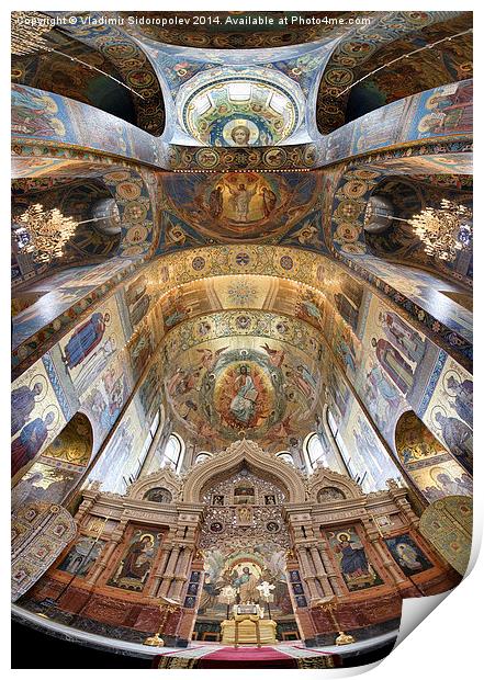 Church of the Savior on Blood  Print by Vladimir Sidoropolev