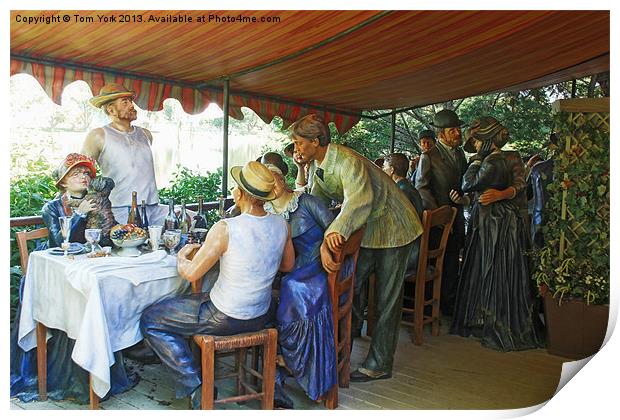 THE LUNCHEON OF THE BOATING PARTY Print by Tom York