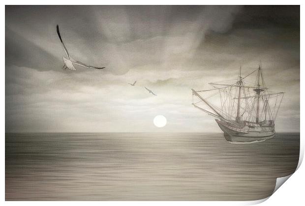 Ocean Fantasy Print by Tom York