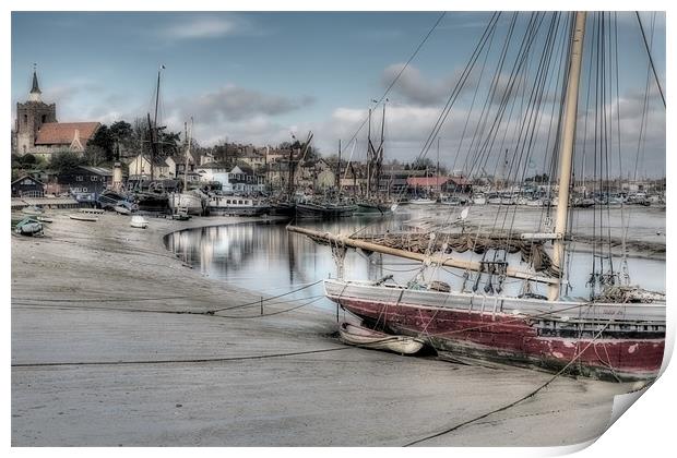 Low Tide, Maldon Print by Andrew Scoggins