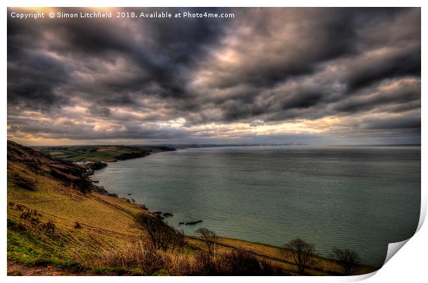 Start Bay & Hallsands Print by Simon Litchfield