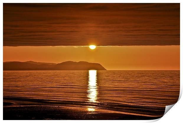  Storm Front Sunset Print by Roy Barry