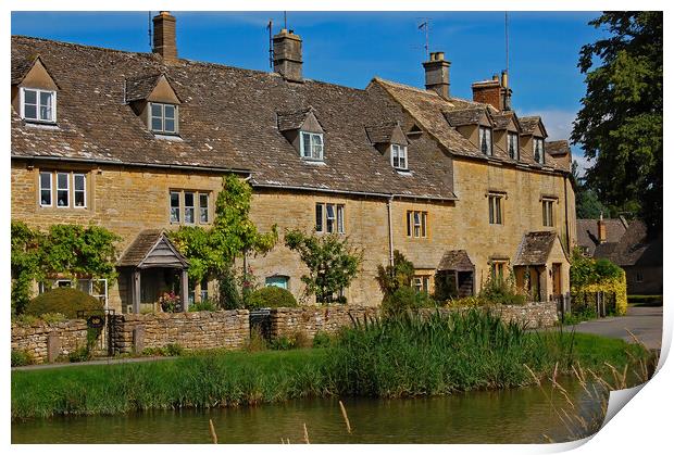 Lower Slaughter (2) Print by Geoff Storey