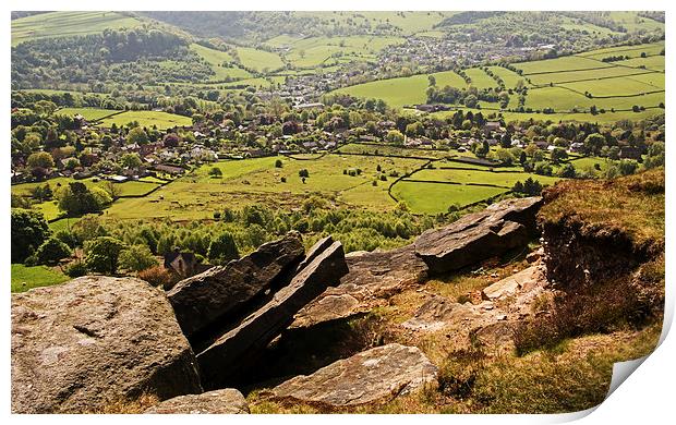  View from Curbar Edge Print by Geoff Storey