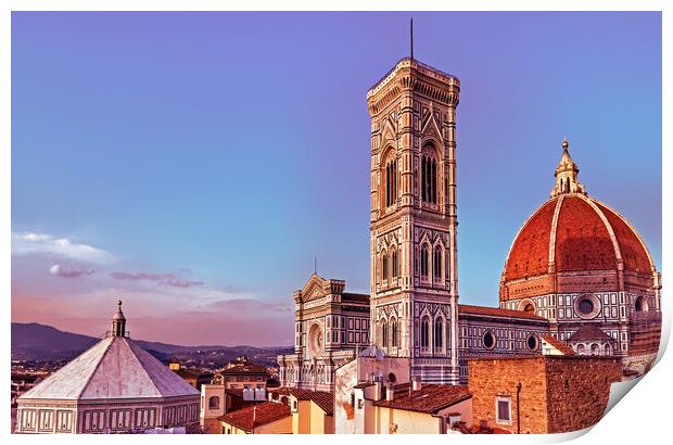 Rooftops of Florence Print by Joyce Storey
