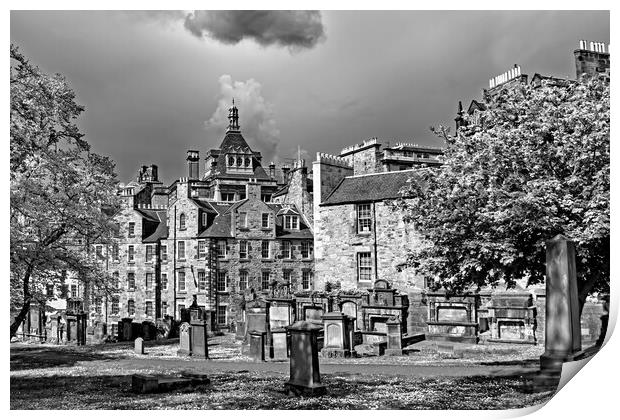 Greyfriars Churchyard, Edinburgh Print by Joyce Storey