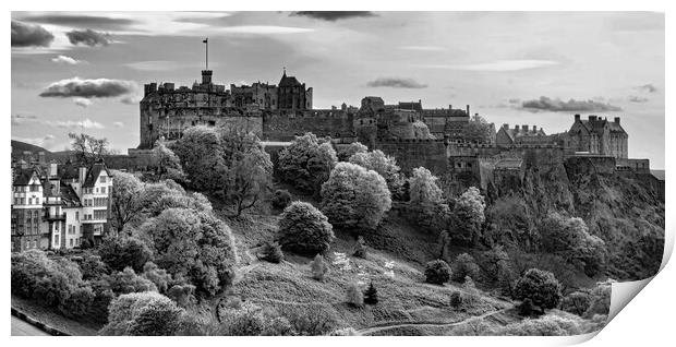 View from the Scott Monument of the Castle  Print by Joyce Storey
