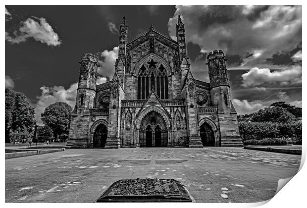 Hereford Cathedral Print by Joyce Storey