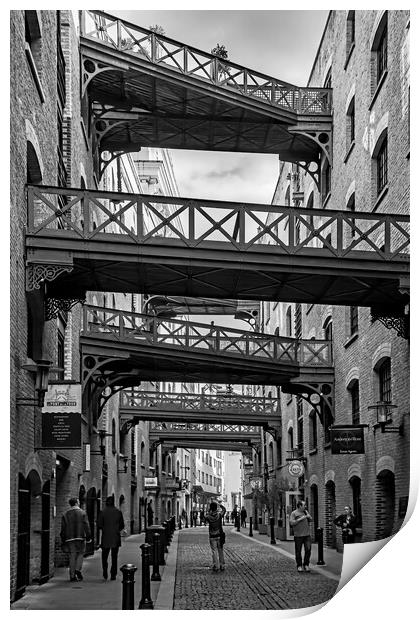 Bridges over the Street Print by Joyce Storey