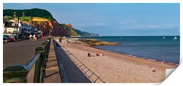 Early Evening in Sidmouth Print by Joyce Storey