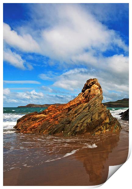 Pembrokeshire Rock Print by Joyce Storey