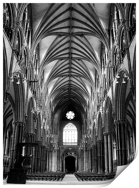 Lincoln Cathedral Print by Steven Shea