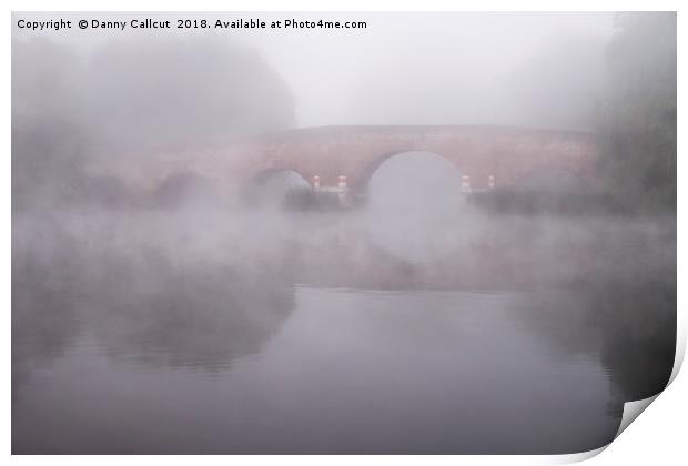 MIsty Morning on the Thames Print by Danny Callcut