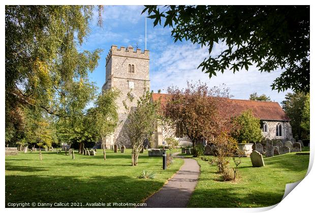 Holy Trinity Church, Cookham Print by Danny Callcut