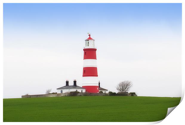 Happisburgh Lighthouse Print by David Blake