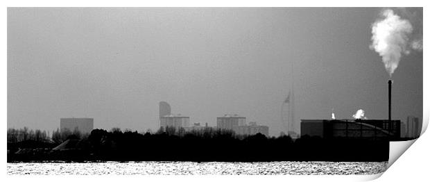 Portsmouth from the marshes Print by John Black