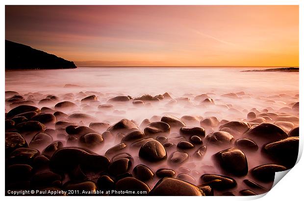 Cullernose Point - Northumberland, sunrise. Print by Paul Appleby