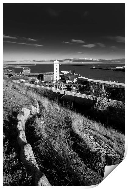 North Shields - Low Lights Print by Paul Appleby
